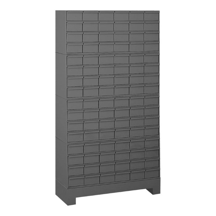 022-95 96 Drawers, 12-1/4" Deep, Steel Construction, for Small Part Storage, Gray