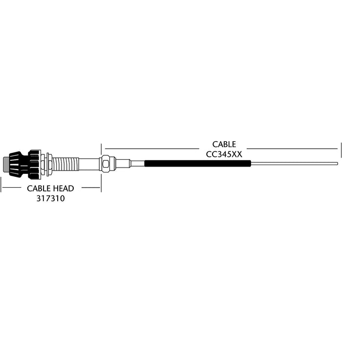 TEL CC34515 - Seastar Solutions 33Lv No Hub Control Cable