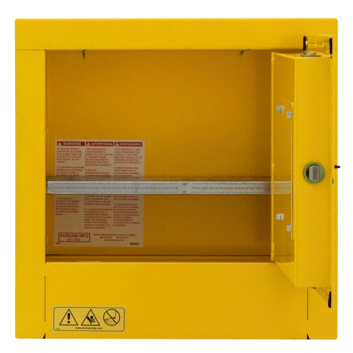 1001M-50 Flammable Storage Cabinet, 1 Gallon, 1 Door, Manual Close, 1 Shelf, Safety Yellow