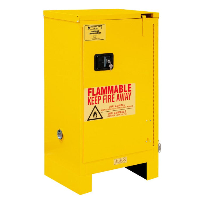 1016SL-50 FM Approved, Flammable Storage Cabinet with Legs, 16 Gallon, 1 Door, Self Close, 1 Shelf, Safety Yellow