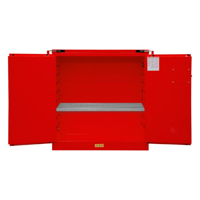 1030S-17 FM Approved, Flammable Storage Cabinet, 30 Gallon, 2 Doors, Self Close, 1 Shelf, Red