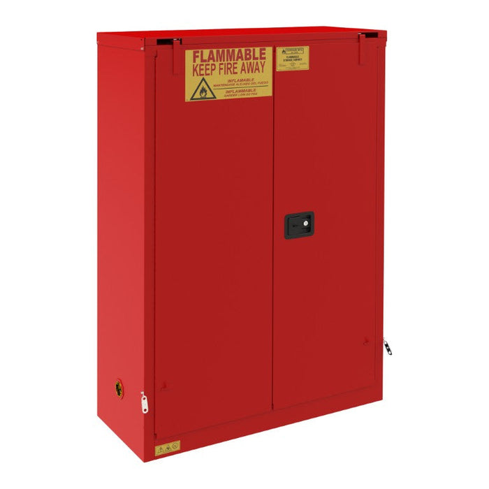1045S-17 FM Approved, Flammable Storage Cabinet, 45 Gallon, 2 Doors, Self Close, 2 Shelves, Red