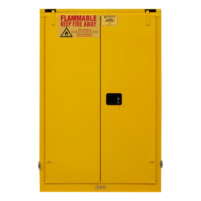1045S-50 FM Approved, Flammable Storage Cabinet, 45 Gallon, 2 Doors, Self Close, 2 Shelves, Safety Yellow