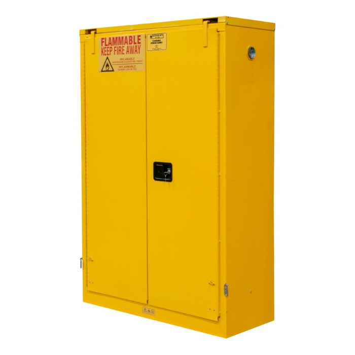 1045S-50 FM Approved, Flammable Storage Cabinet, 45 Gallon, 2 Doors, Self Close, 2 Shelves, Safety Yellow