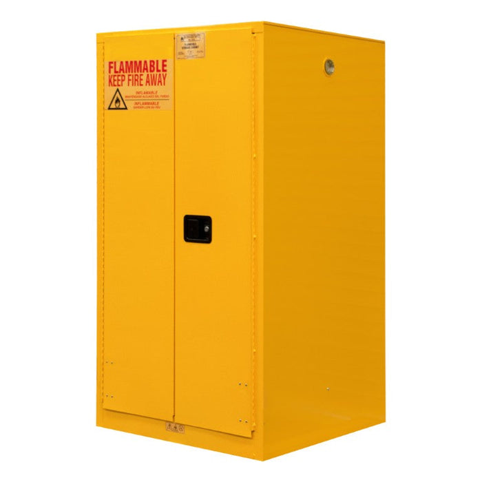 1055MDSR-50 FM Approved, Flammable Storage Cabinet, 55 Gallon, 2 Doors, Manual Close, 1 Shelf, Safety Yellow