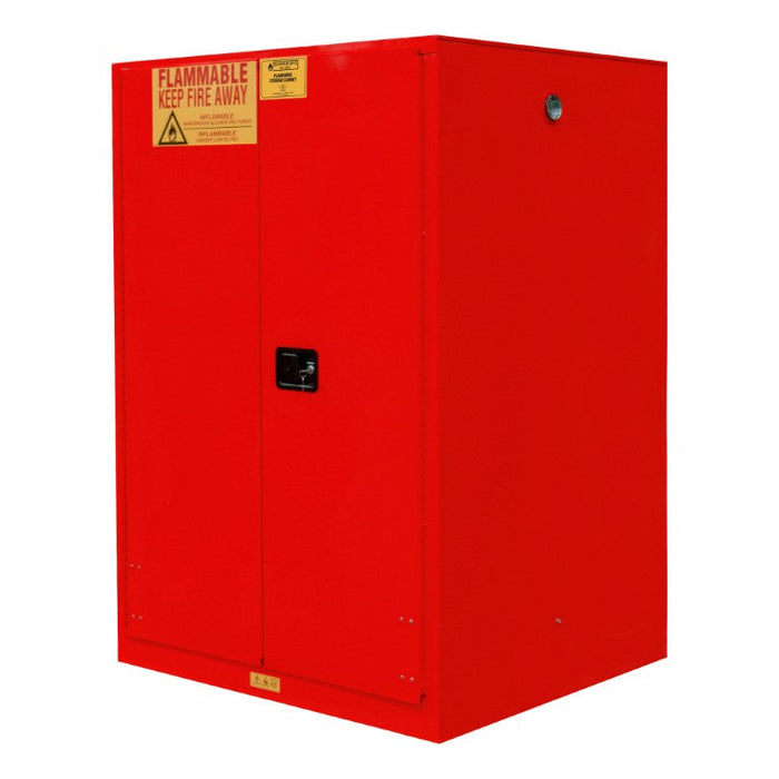 1060M-17 FM Approved, Flammable Storage Cabinet, 60 Gallon, 2 Doors, Manual Close, 2 Shelves, Red