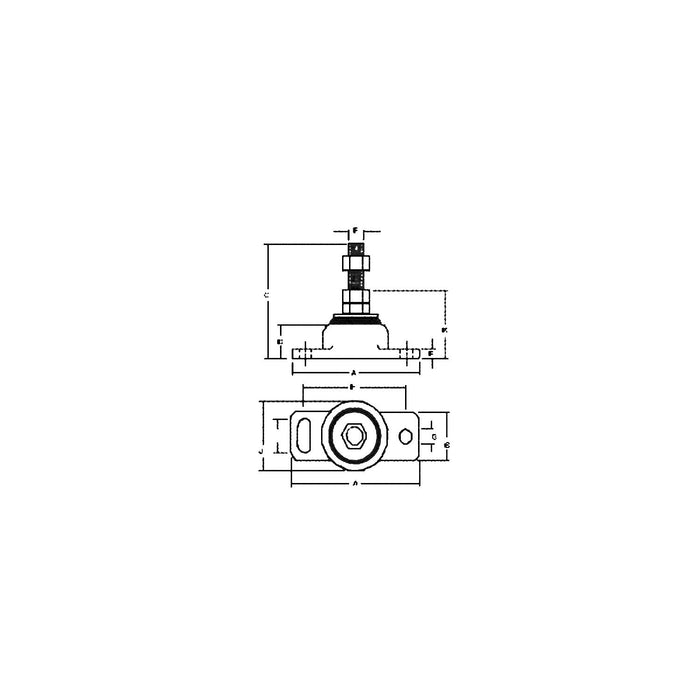80001 RUBBER ENGINE MOUNT