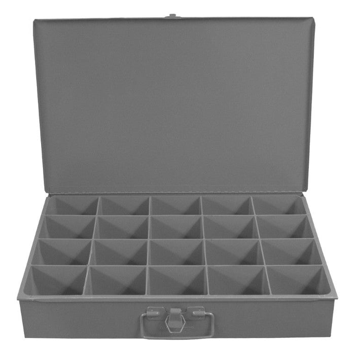 111-95-RSC-IND Individual, Large, Steel, Compartment Box, 20 Compartments, Gray