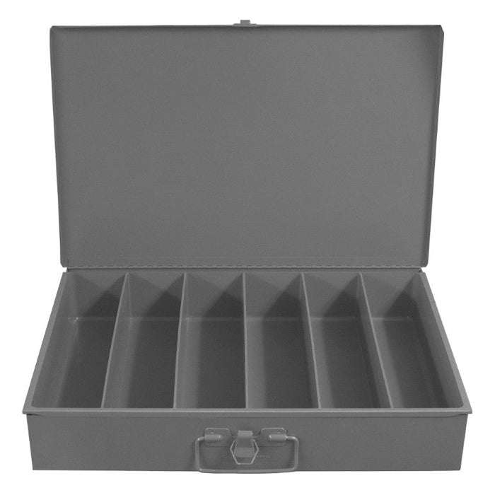 117-95-RSC-IND Individual, Large, Steel, Compartment Box, 6 Compartments, Vertical, Gray