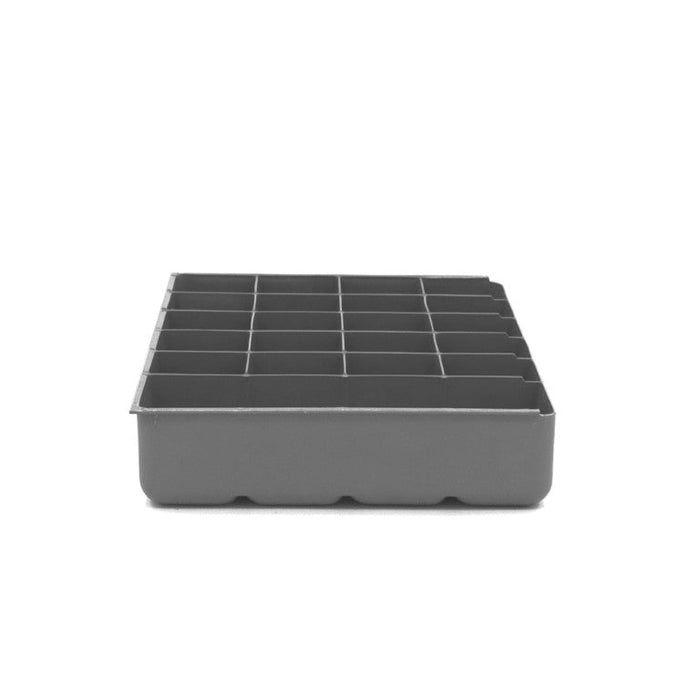 124-95-21-IND Large, Polypropylene, 21 Compartment Insert, Gray