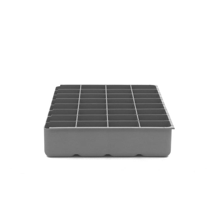 124-95-32-IND Large, Polypropylene, 32 Compartment Insert, Gray
