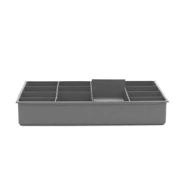 124-95-ADL-IND Large, Polypropylene, Variable Compartment Insert, 9 Dividers, Gray