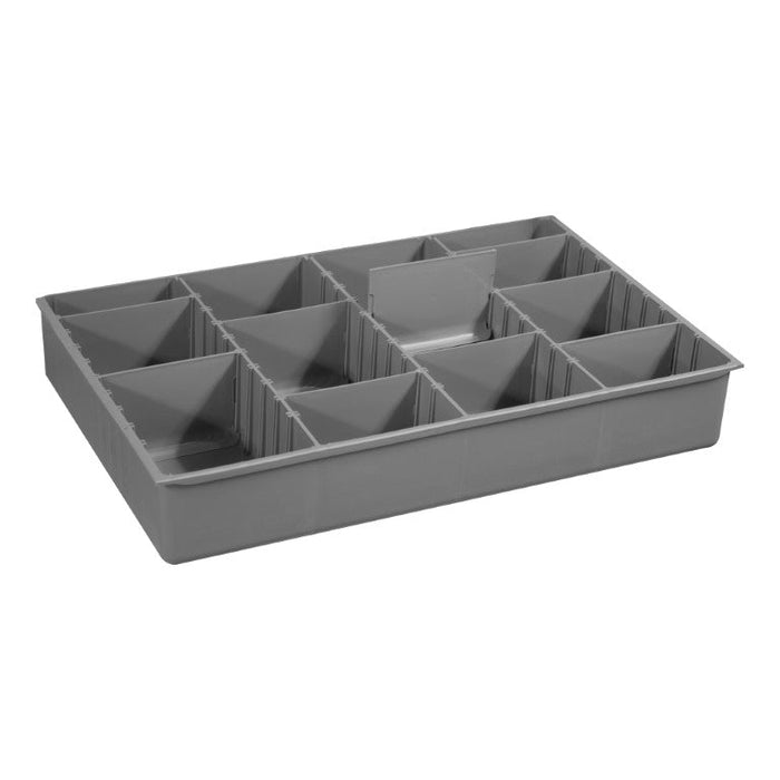 124-95-ADL-IND Large, Polypropylene, Variable Compartment Insert, 9 Dividers, Gray