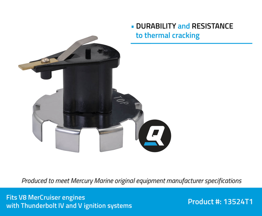 Quicksilver 13524T1 Rotor for Select Marinized GM V8 Engines with Thunderbolt IV and V Ignition Systems