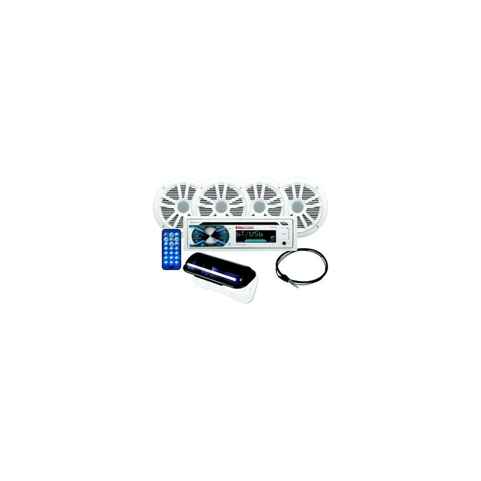Boss MCK508WB64S CD/USB/SD MP3 WMA FM/AM Player with Bluetooth and Two Pairs of 6.5" Speakers