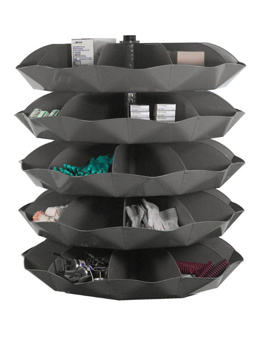 1605-95 58" Revolving Rotabin 50 Compartments
