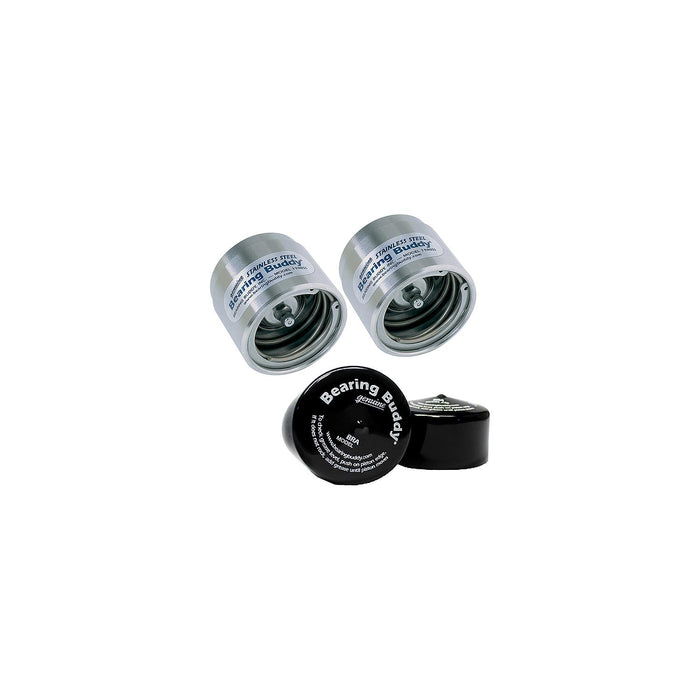 42448 2.441 BEARGBUDDY SS W/BRA 2/CD - Durable Bearing Buddy accessory for boat trailers