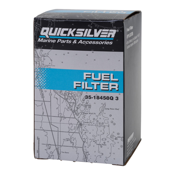 Quicksilver 18458Q3 Water Separating Fuel Filter Kit with Black Water Warning Sensor