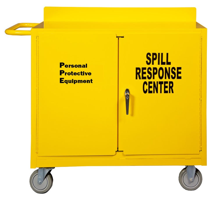 2210-50 Spill Control Cart, 1 Shelf, Yellow