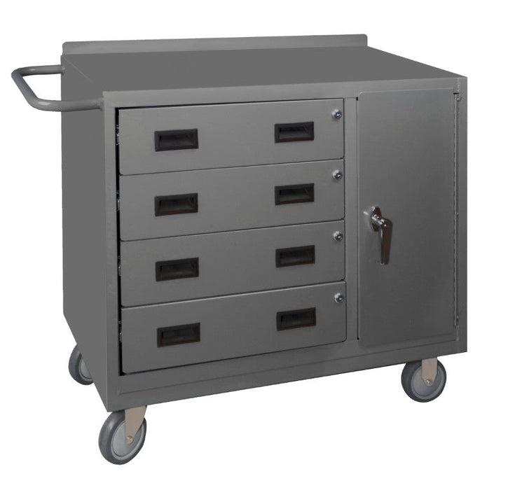 2211-95 Mobile Bench Cabinet, 1 Shelf, 4 Drawers