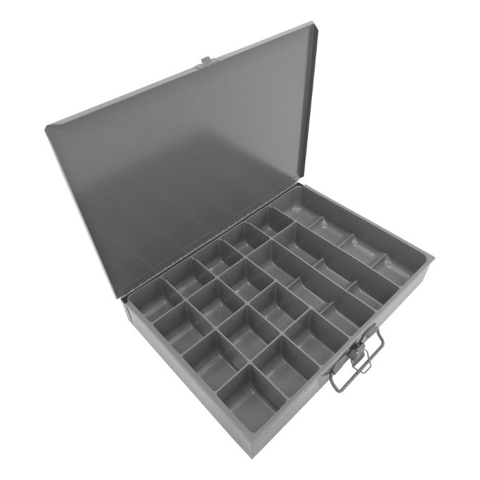227-95 Small Steel Compartment Box, 17 Opening
