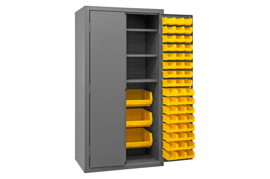 2501-BDLP-102-3S-95 Cabinet, 3 Shelves, 102 Yellow Bins