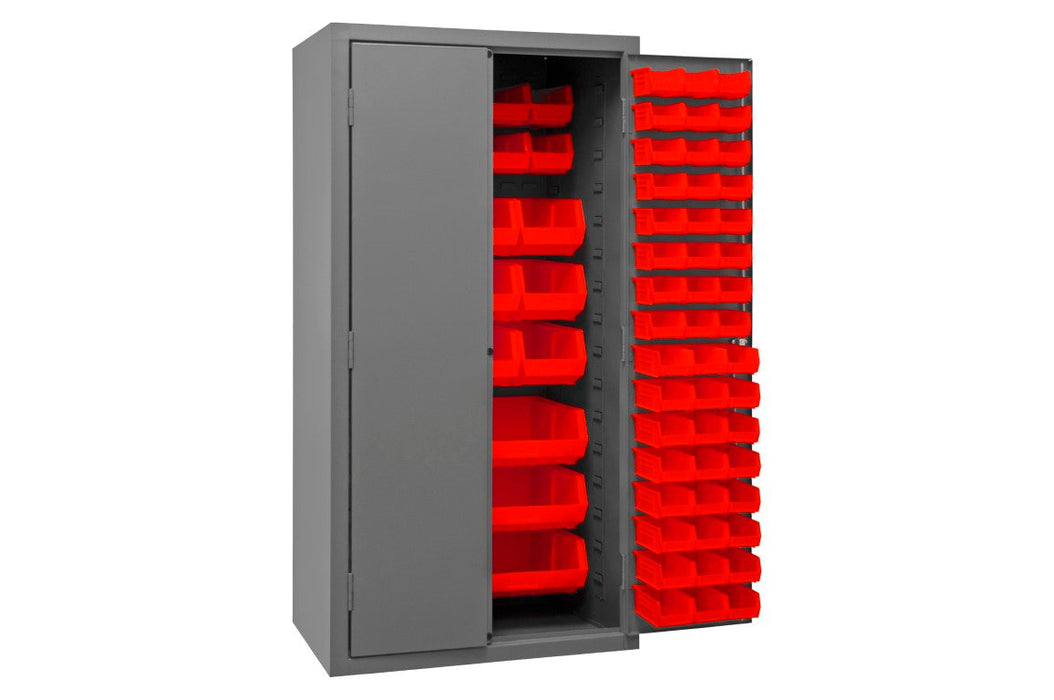 2501-BDLP-126-1795 Cabinet, 126 Red Bins