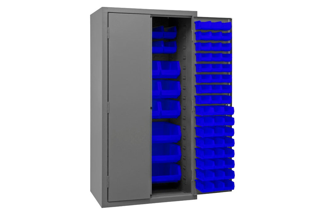 2501-BDLP-126-5295 Cabinet, 126 Blue Bins