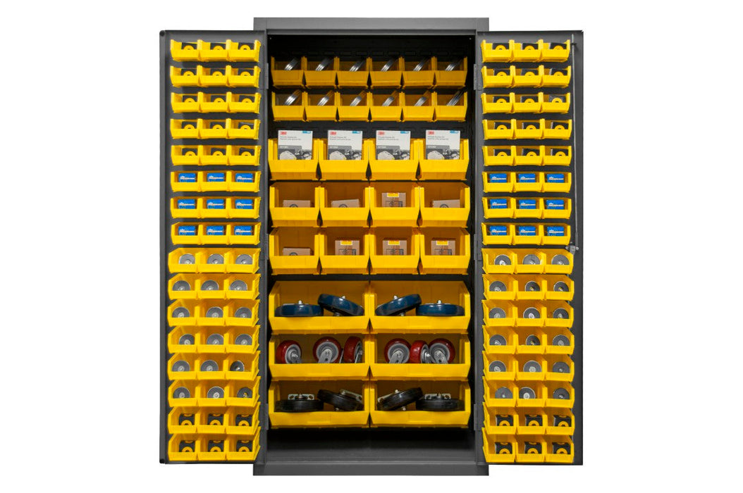 2501-BDLP-126-95 Cabinet, 126 Yellow Bins