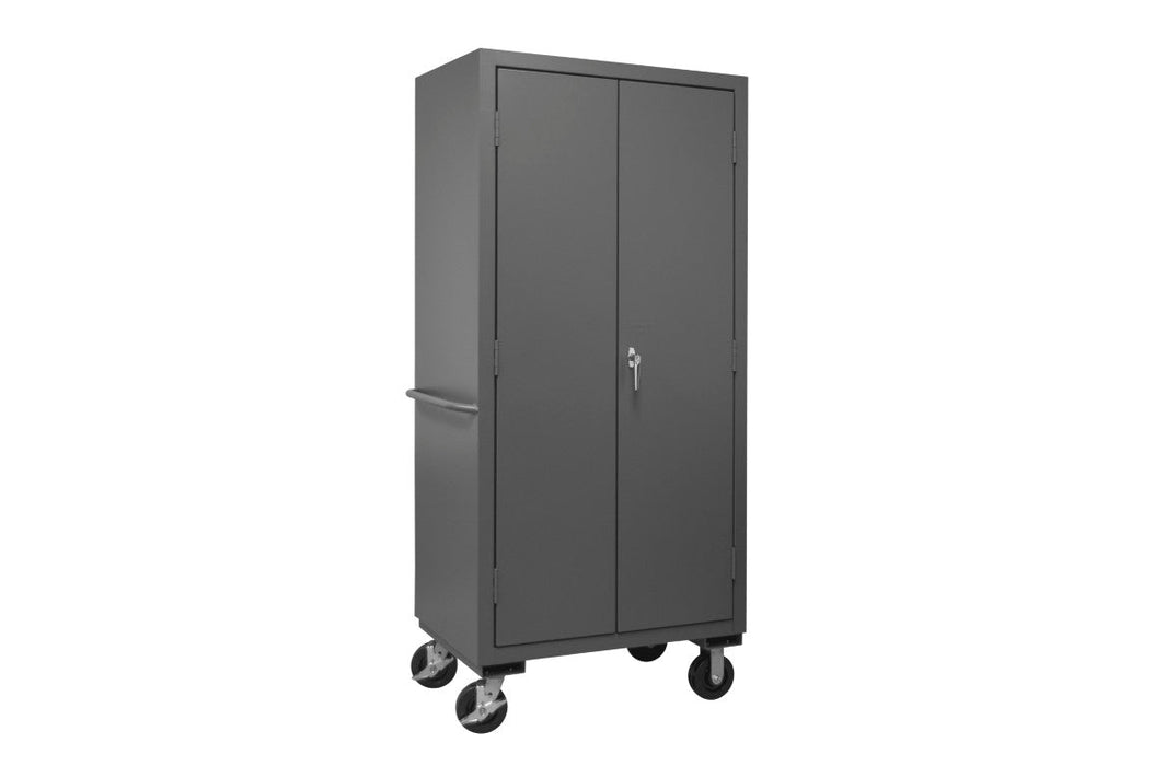 2501M-BLP-12-2S-95 Mobile Cabinet, 2 Shelves, 12 Bins