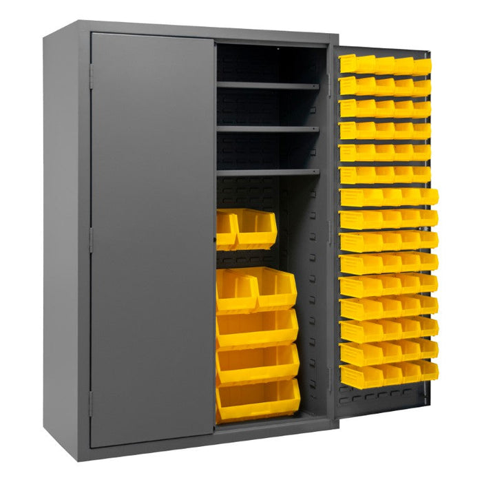 2502-138-3S-95 Cabinet, 3 Shelves, 138 Yellow Bins