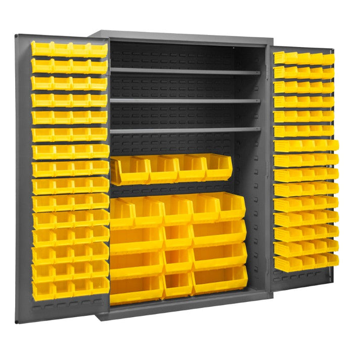 2502-138-3S-95 Cabinet, 3 Shelves, 138 Yellow Bins