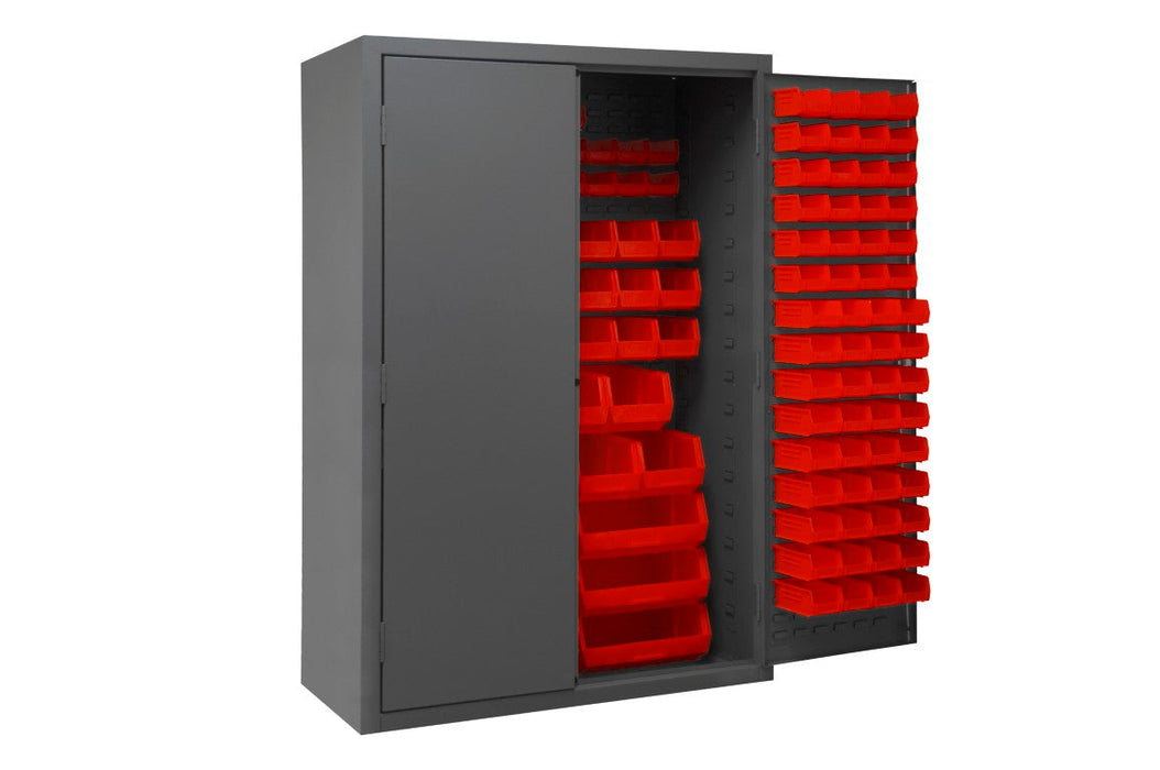 2502-186-1795 Cabinet, 186 Red Bins