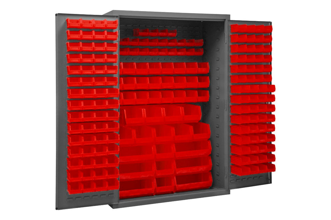 2502-186-1795 Cabinet, 186 Red Bins