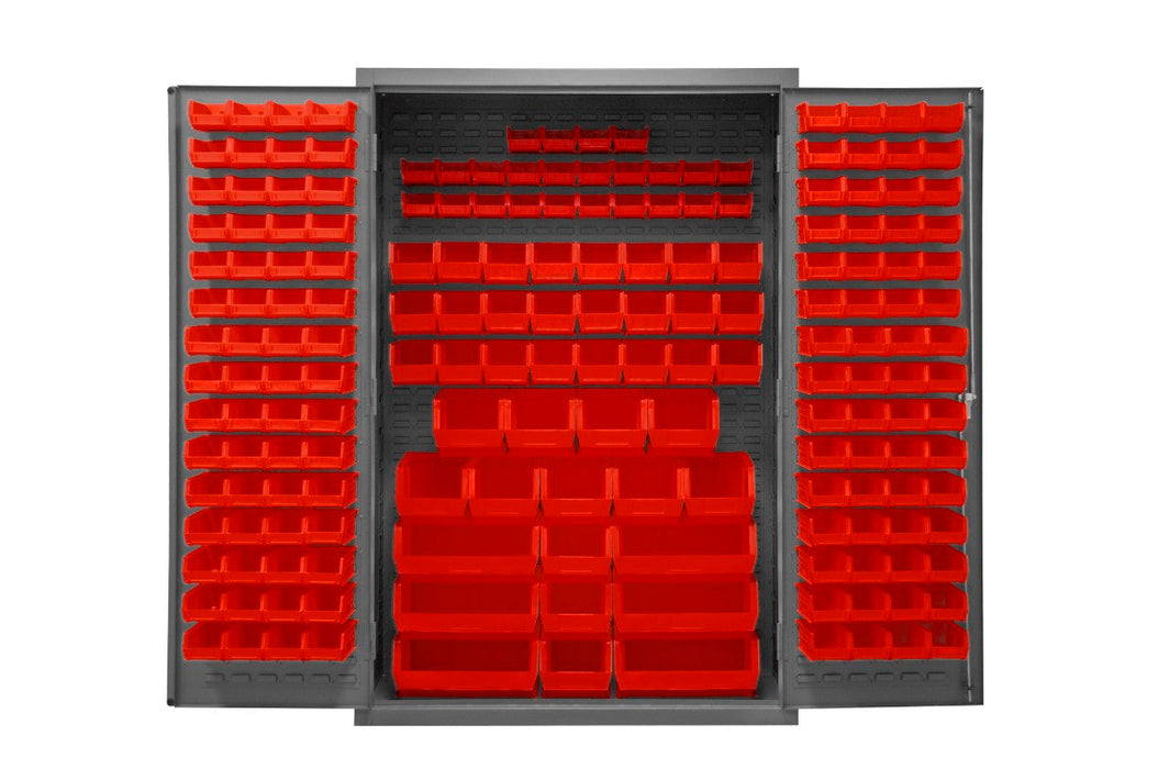 2502-186-1795 Cabinet, 186 Red Bins