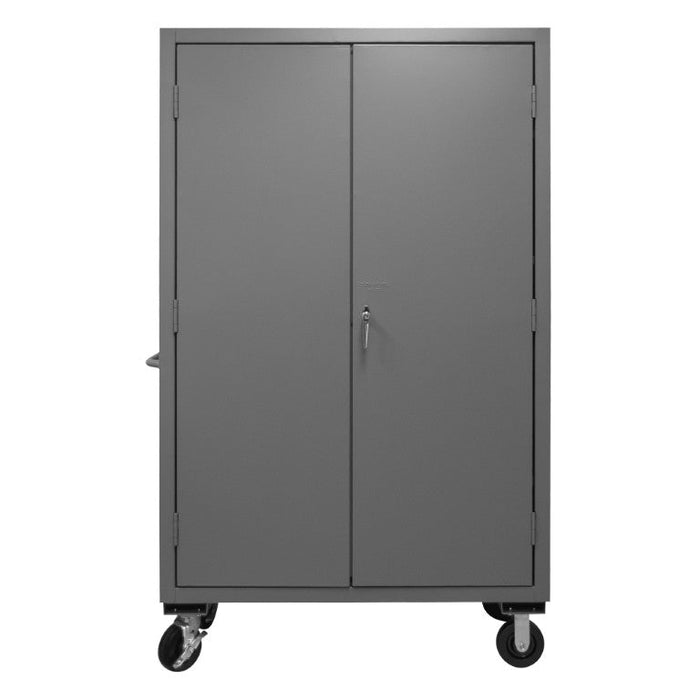 2502M-BLP-18-2S-95 Mobile Cabinet, 2 Shelves, 18 Bins