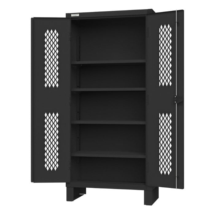 2702V-4S-08T Ventilated Cabinet, 4 Shelves, black