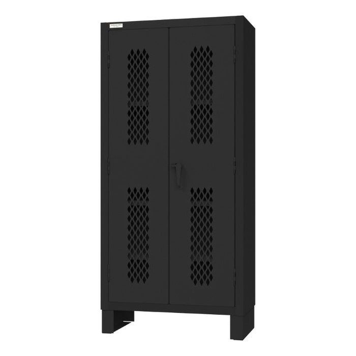 2702V-4S-08T Ventilated Cabinet, 4 Shelves, black