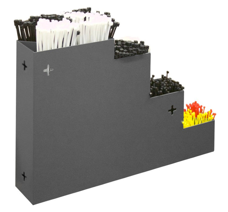 298-95 Cable Tie Rack, Steel, Gray
