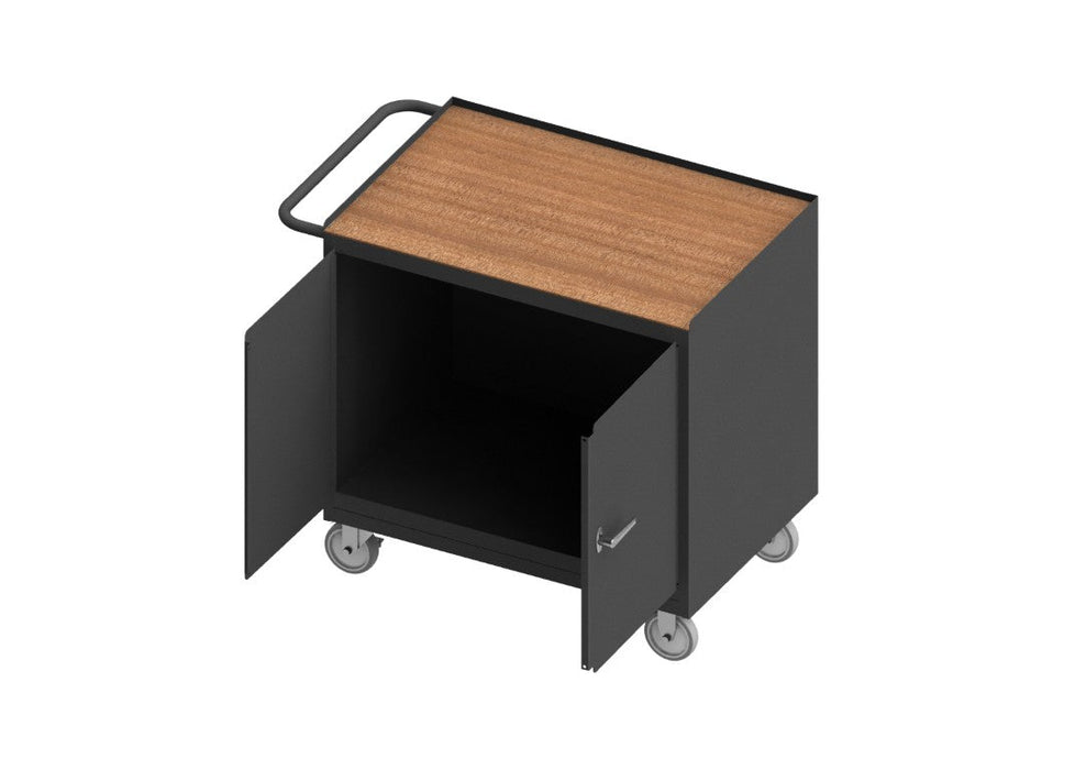 3112-TH-95 Mobile Bench Cabinet, Hard Board, 2 Door