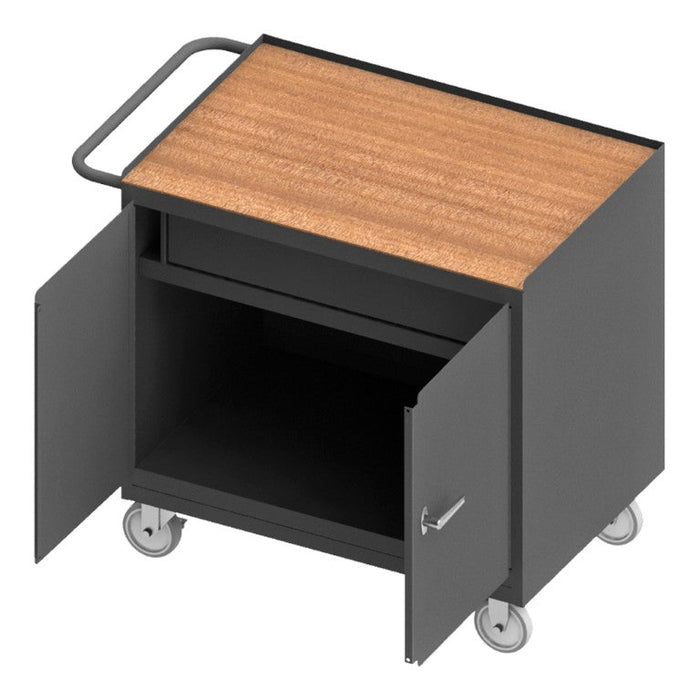 3115-TH-95 Mobile Bench Cabinet, Hard Board, 2 Door