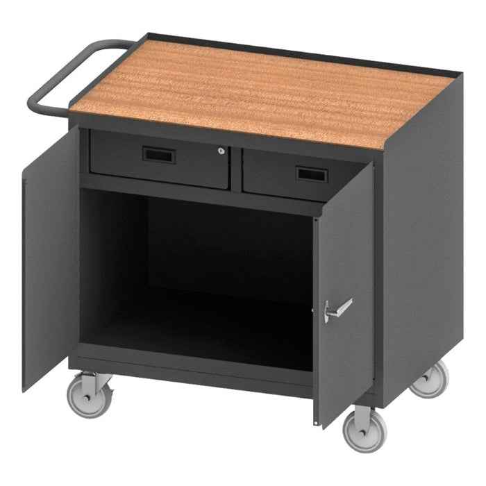 3116-TH-95 Mobile Bench Cabinet, 2 Door, Hard Board