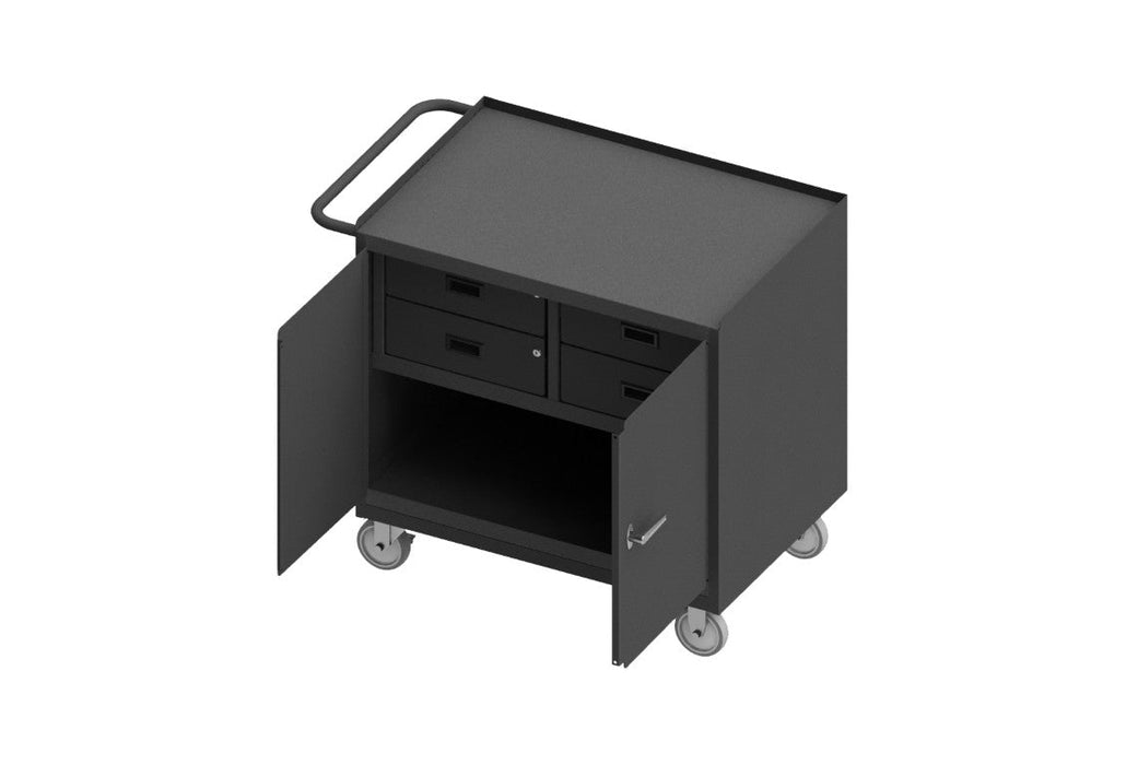 3119-95 Mobile Bench Cabinet, 4 Drawer, Steel