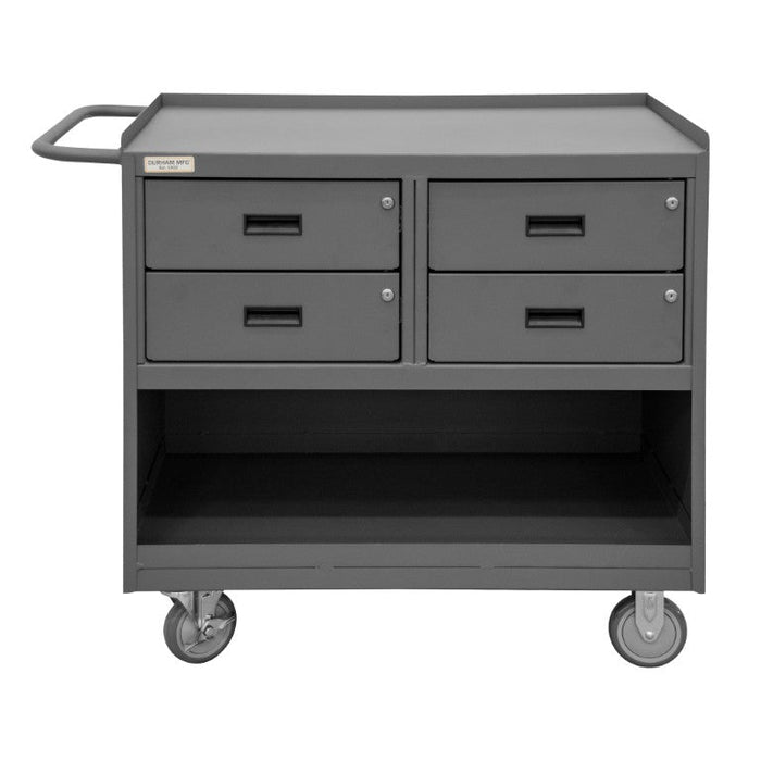 3120-95 Mobile Bench Cabinet, 4 Drawer, No Doors