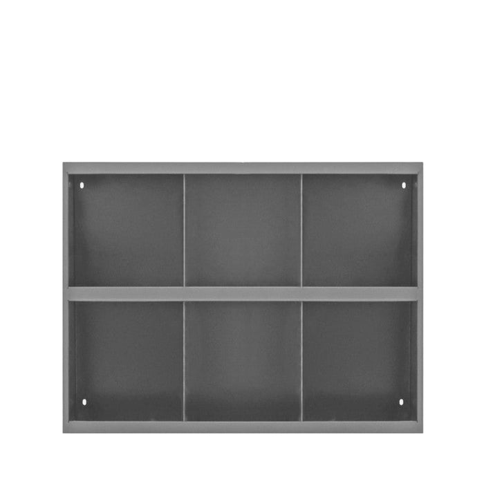 331-95 6 Opening Bin, Gray