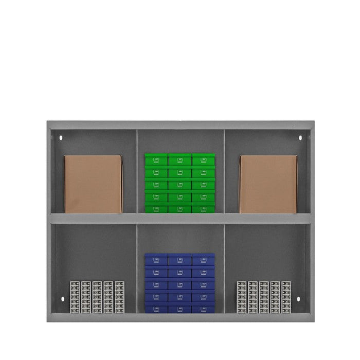 331-95 6 Opening Bin, Gray