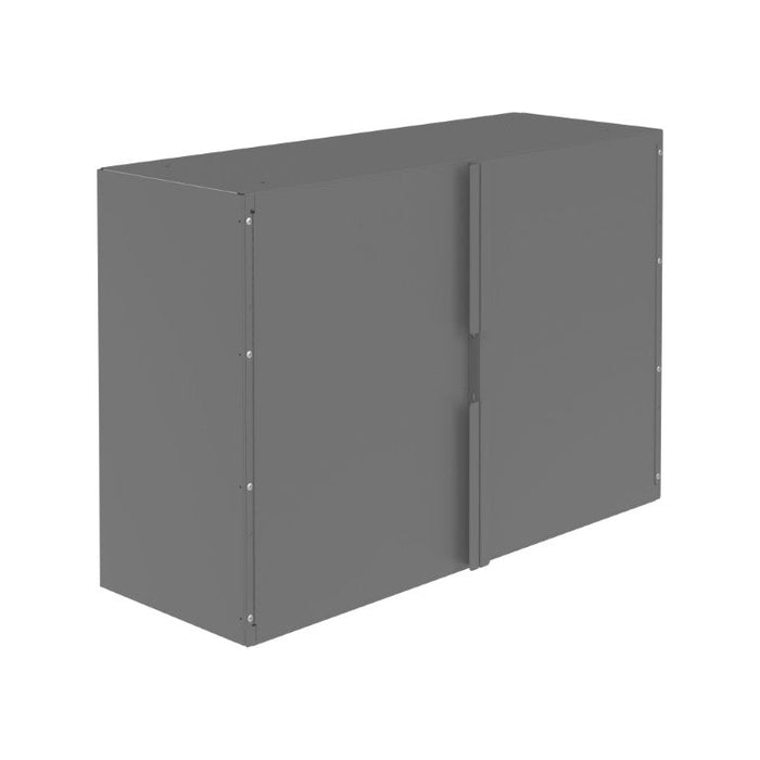 338-95 4 Section Storage Cabinet, Gray
