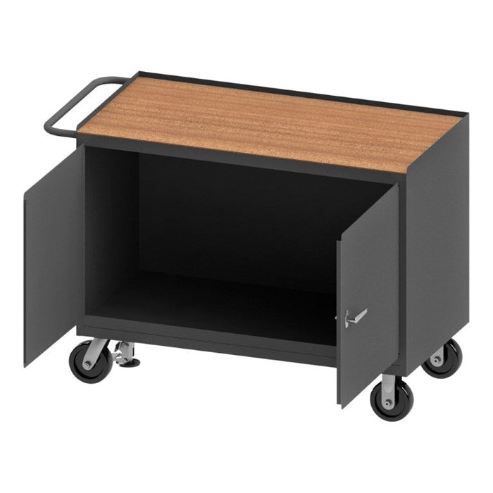 3411-TH-FL-95 Mobile Bench Cabinet, Hard Board, FL