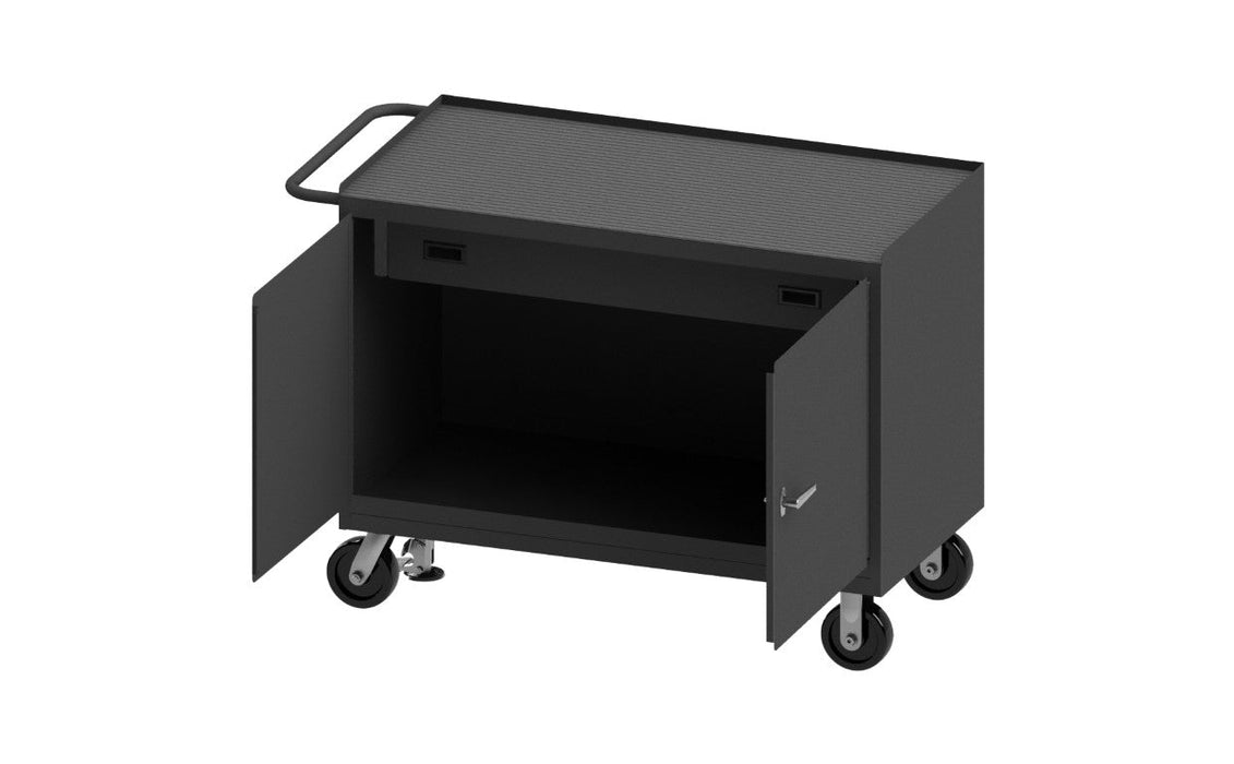 3413-RM-FL-95 Mobile Bench Cabinet, Mat, Floor Lock