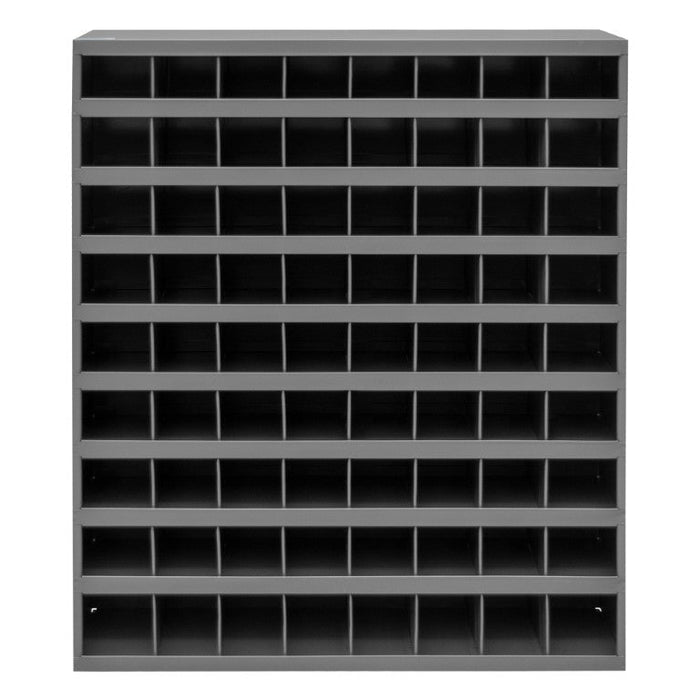 350-95 9" Deep, 72 Opening Bin, Gray